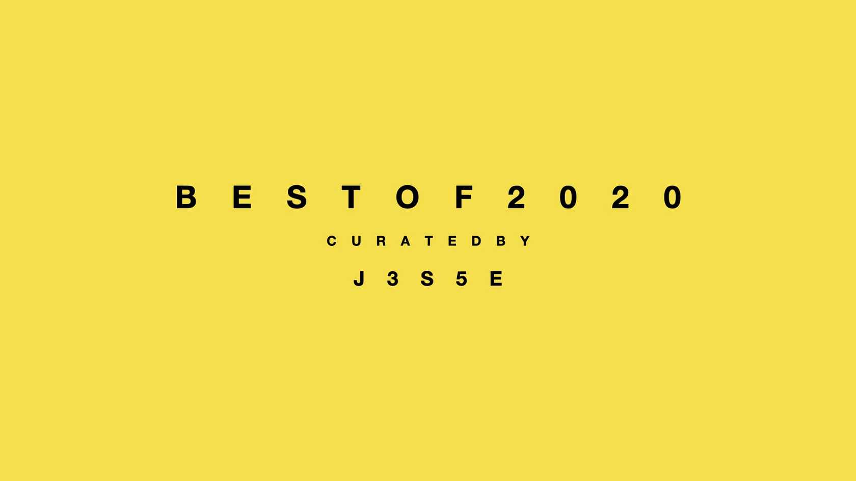 Jesse's best of 2020